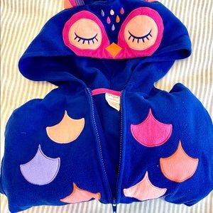 Cute owl footless onesie.